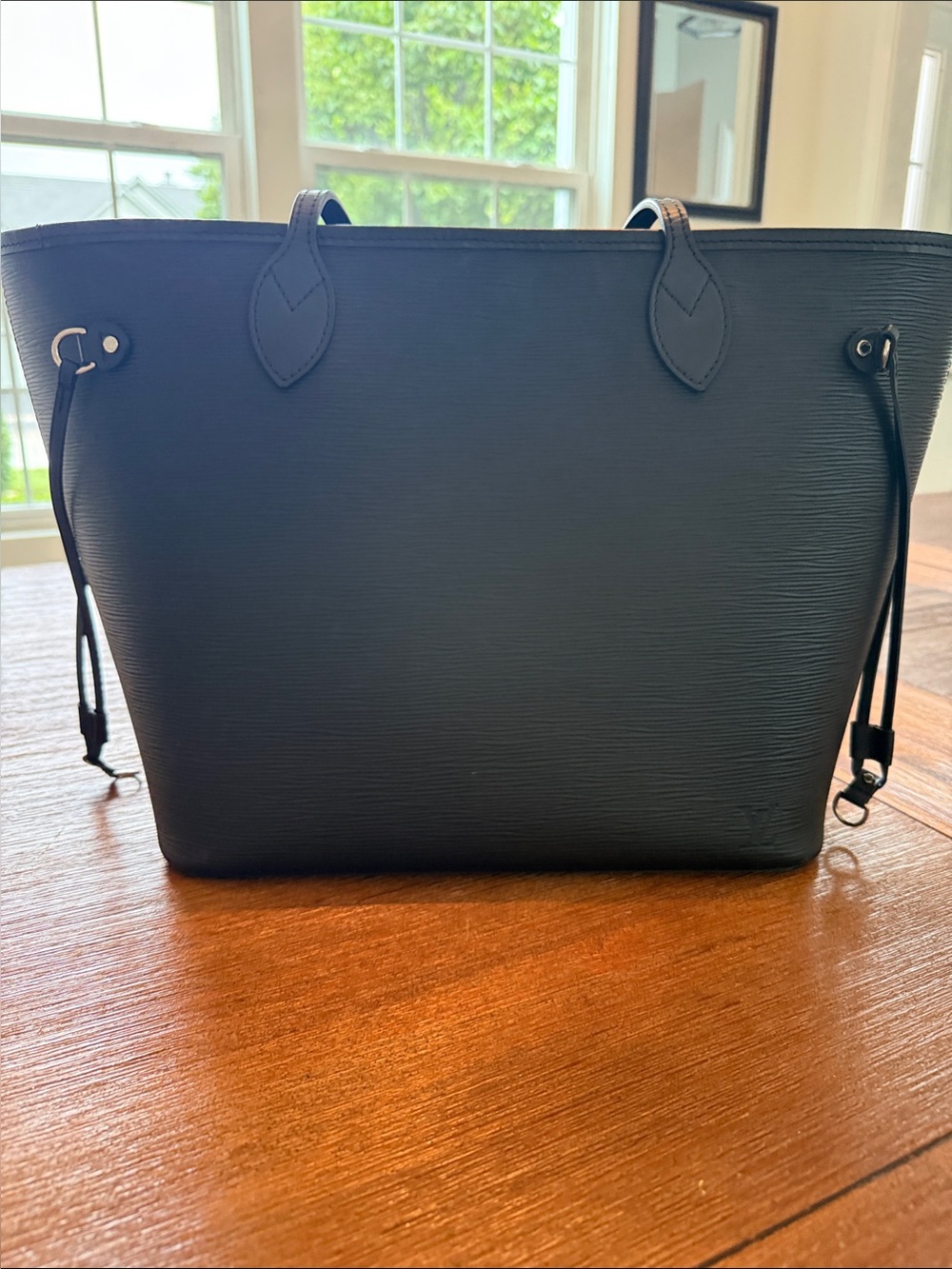 Louis Vuitton Black Epi Leather Neverfull Tote